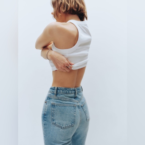 Reformation Cynthia High Rise Straight Cropped Jeans - Picture 5 of 13